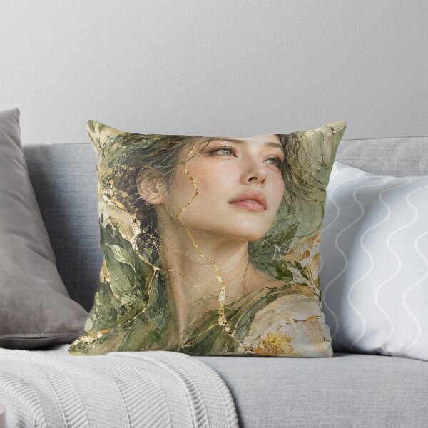 Item preview, Renewal — Japanese Kintsugi Female Portrait designed and sold by KINTSUGI-LUMI.