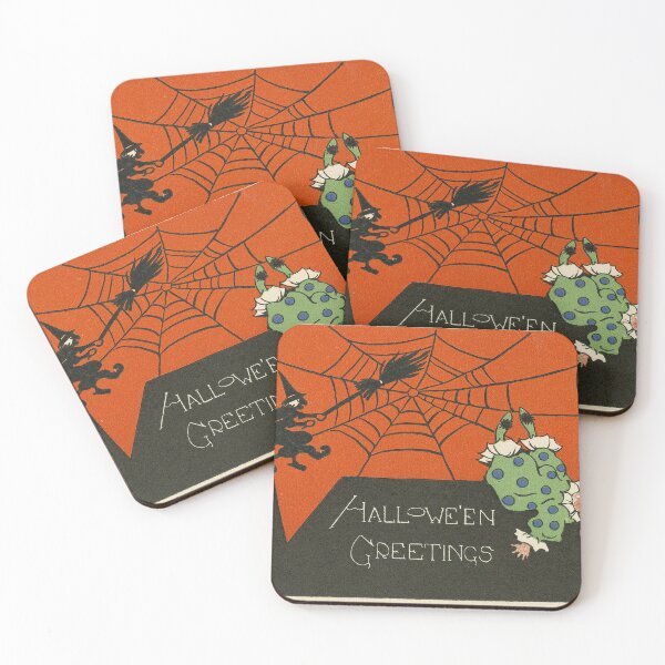 Item preview, Hallowe'en Greetings Vintage Postcard, 1928 designed and sold by Exhumed Archives.