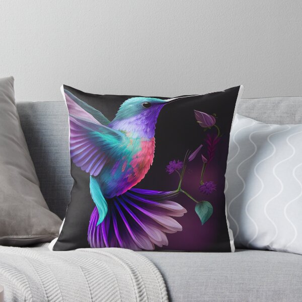 Item preview, Neon Colorful Hummingbird Floral Illustration Phone Case designed and sold by NestTshirt.