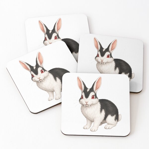 Item preview, Bunnicula the Vampire Rabbit - Cute Spooky Halloween Art designed and sold by TheDisloyalists.