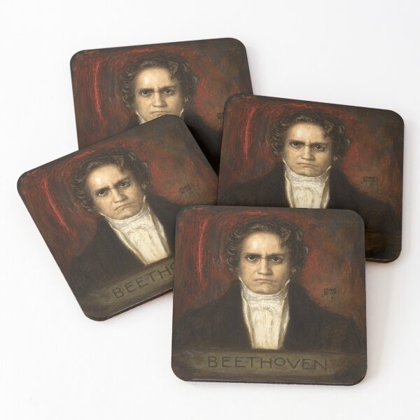 Item preview, Beethoven Wall Art, Ludwig van Beethoven Portrait Print, Franz von Stuck Vintage Art designed and sold by RickE.