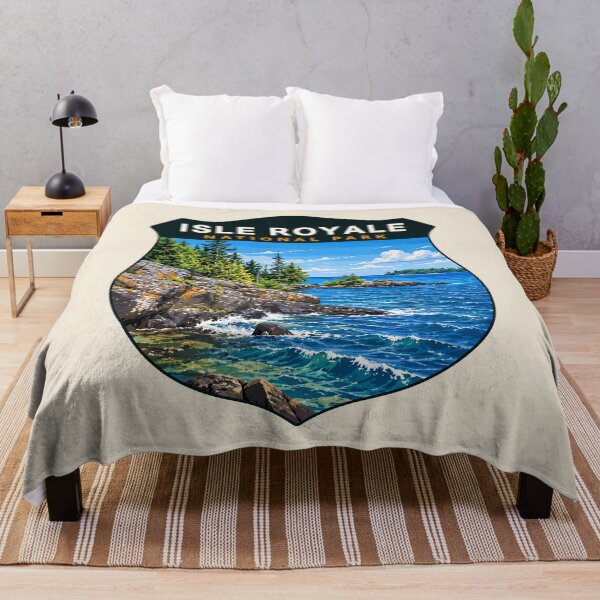 Item preview, Isle Royale National Park Retro Wilderness designed and sold by Gideon Emmerich.