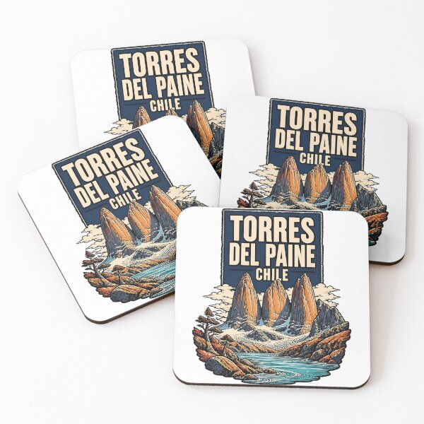 Item preview, Torres Del Paine Chile Vintage Travel Tourism designed and sold by TravelersGems.