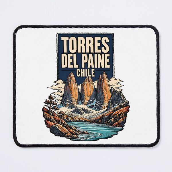 Item preview, Torres Del Paine Chile Vintage Travel Tourism designed and sold by TravelersGems.