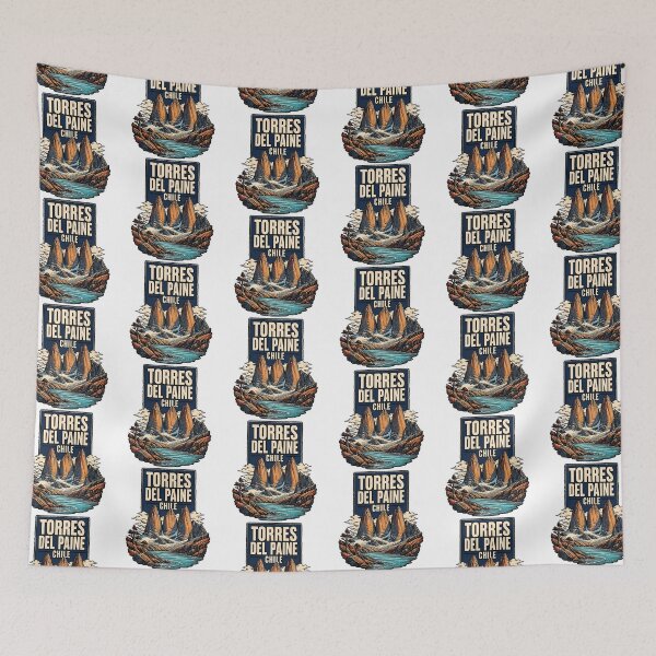 Item preview, Torres Del Paine Chile Vintage Travel Tourism designed and sold by TravelersGems.