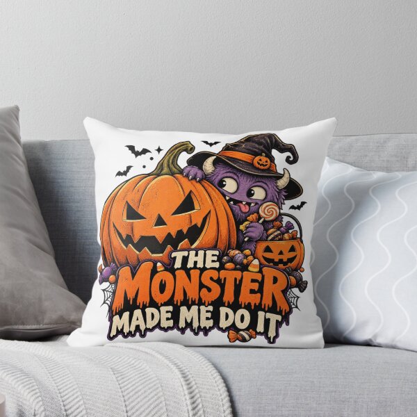 Item preview, Funny Halloween Monster Pumpkin Candy  designed and sold by PIXENTRA.