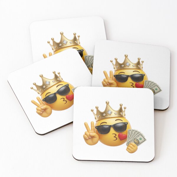 Item preview, Rich King Emoji Blowing Kiss designed and sold by Tom-Riley.
