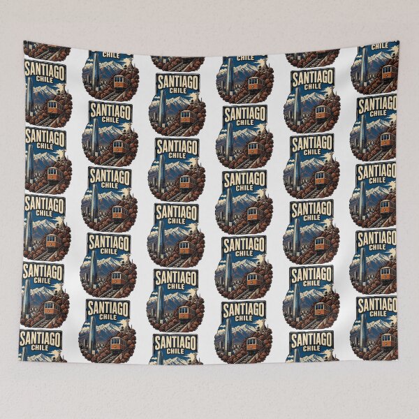 Item preview, Santiago Chile Vintage Travel Tourism designed and sold by TravelersGems.