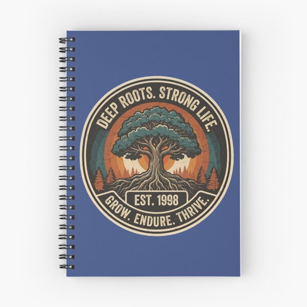 Item preview, Deep Roots Strong Life Vintage Tree Badge Grow Endure Thrive Art   designed and sold by Maniwarsi.