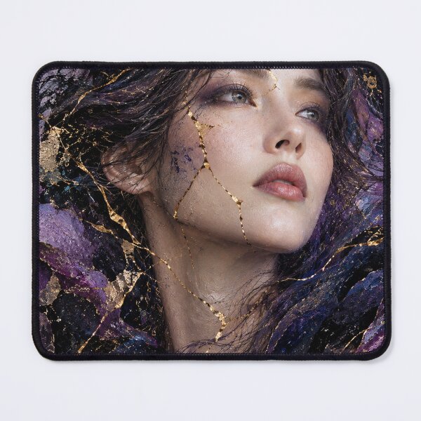 Item preview, Mystery — Japanese Kintsugi Female Portrait designed and sold by KINTSUGI-LUMI.