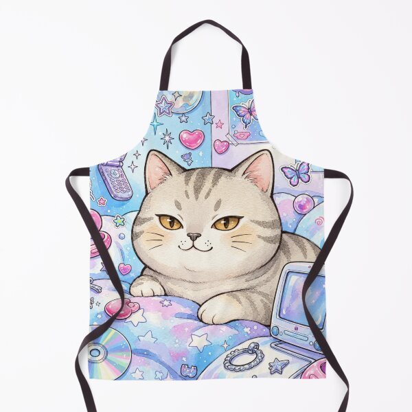 Item preview, Cute Y2K Cat Retro Collage designed and sold by Iampoji.