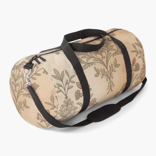 Item preview, Vintage Antique Damask Floral Pattern Aged Parchment designed and sold by Mindful Wall Art Studio.