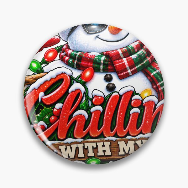 Item preview, Chillin With My Snowmies Cool Snowman Christmas Winter designed and sold by 198tees.