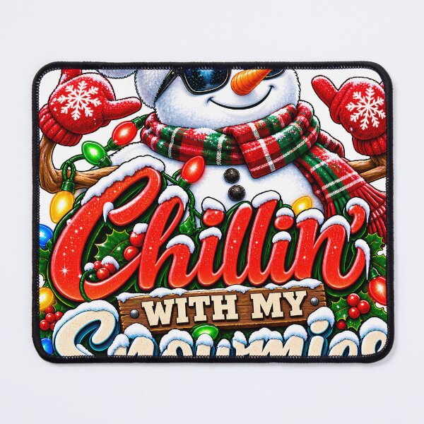 Item preview, Chillin With My Snowmies Cool Snowman Christmas Winter designed and sold by 198tees.