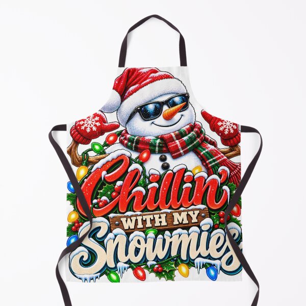 Item preview, Chillin With My Snowmies Cool Snowman Christmas Winter designed and sold by 198tees.