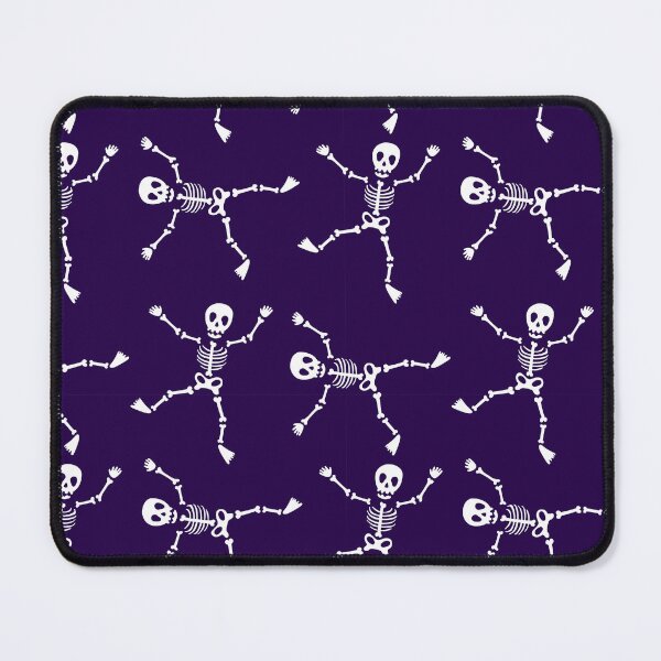 Item preview, Dancing Skeletons Purple Halloween Pattern designed and sold by VibnWalls.