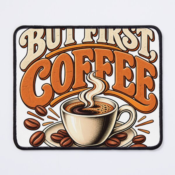 Item preview, But First Coffee Vintage Retro designed and sold by Neuban.