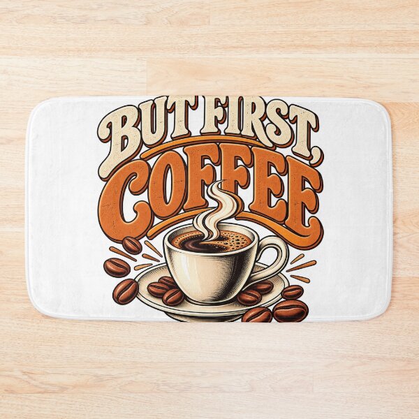 Item preview, But First Coffee Vintage Retro designed and sold by Neuban.