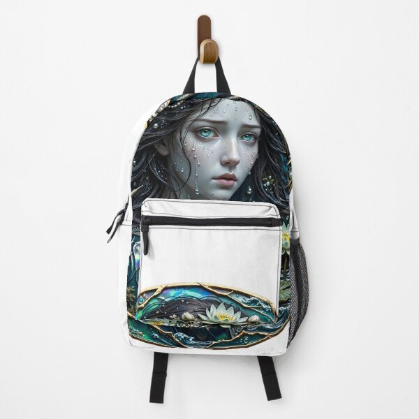 Item preview, Rusalka Water Nymph Mystic Lake Goddess Art Print designed and sold by  One City Two Children Studio.