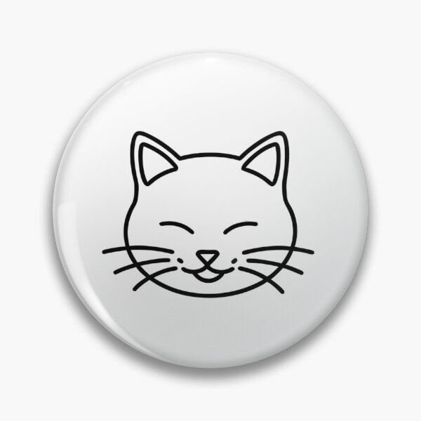 Item preview, Black Cat Minimalist Face Outline Design designed and sold by Ikochane.