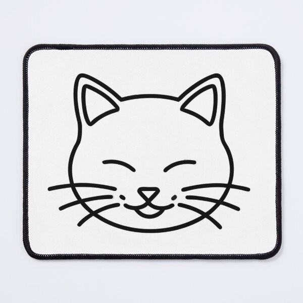 Item preview, Black Cat Minimalist Face Outline Design designed and sold by Ikochane.