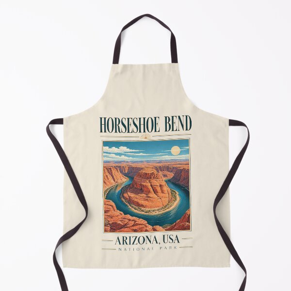 Item preview, Horseshoe Bend, Arizona, USA [Vintage Illustration] designed and sold by elektronen.