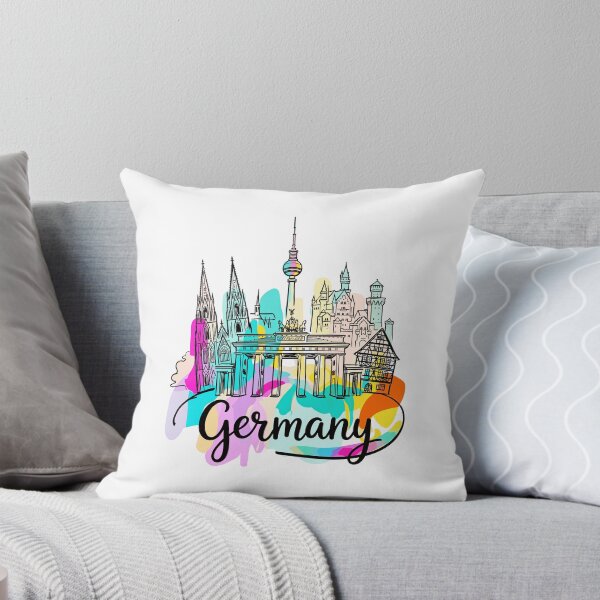 Item preview, Germany Travel Art - Iconic Landmarks designed and sold by EdwinkOne.