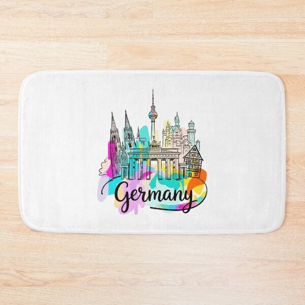 Item preview, Germany Travel Art - Iconic Landmarks designed and sold by EdwinkOne.