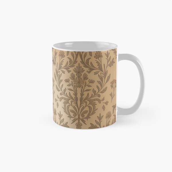 Item preview, Classic Soft Gold Tone on Tone Damask Aged Pattern designed and sold by Mindful Wall Art Studio.