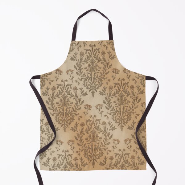 Item preview, Classic Soft Gold Tone on Tone Damask Aged Pattern designed and sold by Mindful Wall Art Studio.