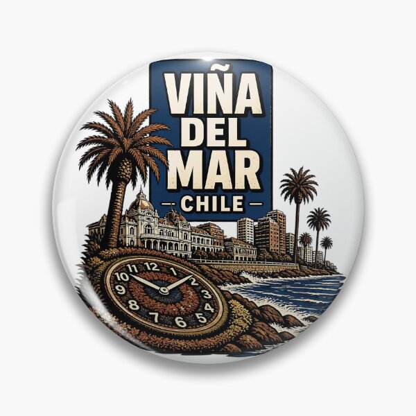 Item preview, Viña Del Mar Chile Vintage Travel Tourism designed and sold by TravelersGems.