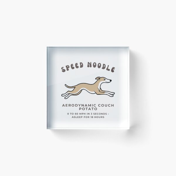 Item preview, Speed Noodle Funny Whippet Greyhound Dog Lover Retro Art designed and sold by wildsilencee.