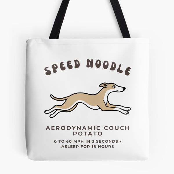 Item preview, Speed Noodle Funny Whippet Greyhound Dog Lover Retro Art designed and sold by wildsilencee.