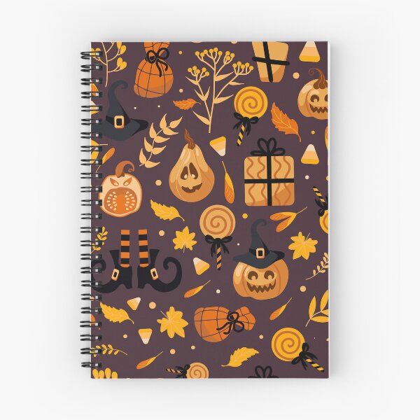 Item preview, Witchy Pumpkin Candy Autumn Halloween Pattern designed and sold by VibnWalls.
