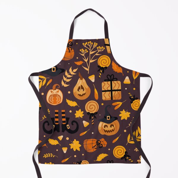 Item preview, Witchy Pumpkin Candy Autumn Halloween Pattern designed and sold by VibnWalls.