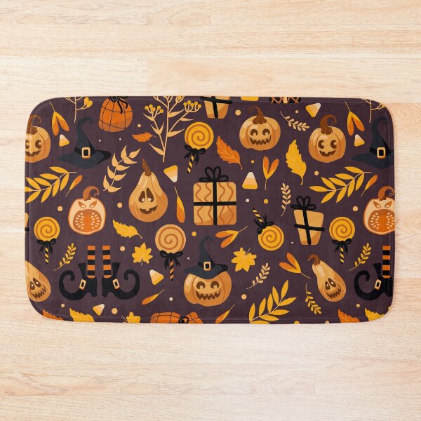 Item preview, Witchy Pumpkin Candy Autumn Halloween Pattern designed and sold by VibnWalls.