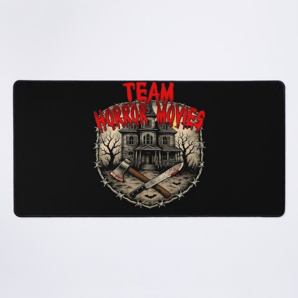 Item preview, Team Horror Movies - Haunted House, Axe and Barbed Wire - Horror Fan Gift designed and sold by Kek-Ina.