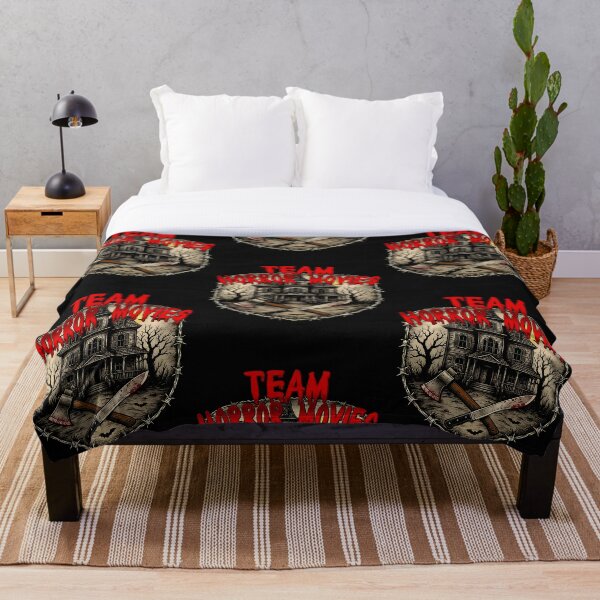 Item preview, Team Horror Movies - Haunted House, Axe and Barbed Wire - Horror Fan Gift designed and sold by Kek-Ina.