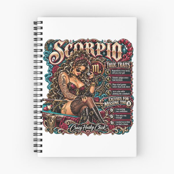 Item preview, Scorpio Pool Player Toxic Traits & 8 Ball Excuses | Crazy Husky Chick designed and sold by Crazyhuskychick.