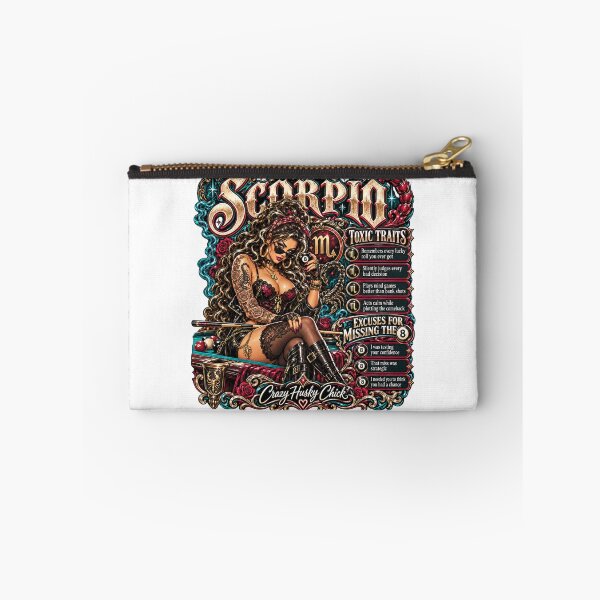 Item preview, Scorpio Pool Player Toxic Traits & 8 Ball Excuses | Crazy Husky Chick designed and sold by Crazyhuskychick.