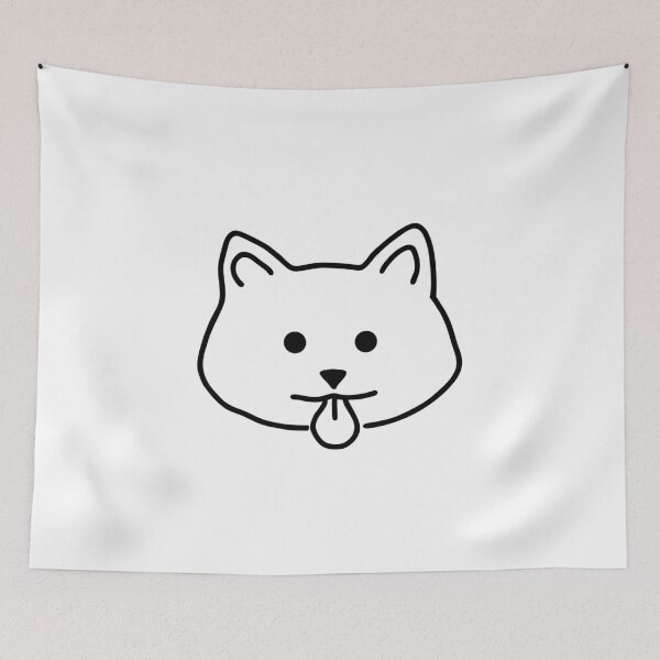 Item preview, Minimal Cat Face Modern Feline Line Art designed and sold by Ikochane.