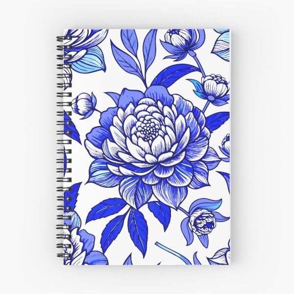 Item preview, Blue White Peony Floral Botanical Pattern Design designed and sold by FemmePod.