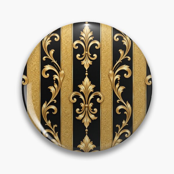 Item preview, Black & Gold Striped Baroque designed and sold by DesignsByPrnces.