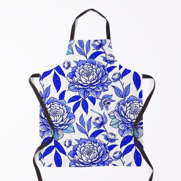 Item preview, Blue White Peony Floral Botanical Pattern Design designed and sold by FemmePod.