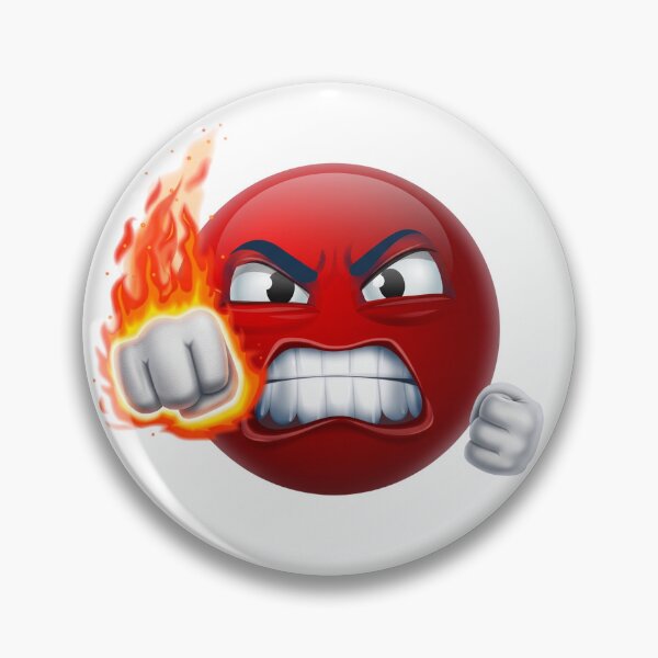 Item preview, Angry Red Emoji Punching Flaming Fist designed and sold by Tom-Riley.