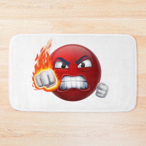 Item preview, Angry Red Emoji Punching Flaming Fist designed and sold by Tom-Riley.