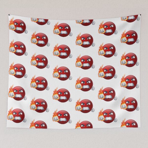 Item preview, Angry Red Emoji Punching Flaming Fist designed and sold by Tom-Riley.