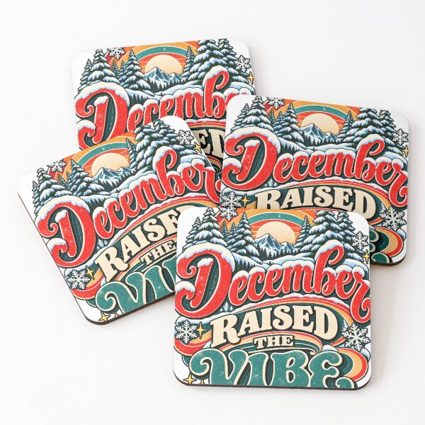 Item preview, December Raised The Vibe Retro Groovy Winter Christmas designed and sold by 198tees.