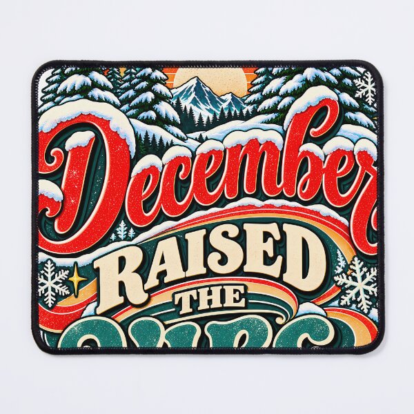 Item preview, December Raised The Vibe Retro Groovy Winter Christmas designed and sold by 198tees.