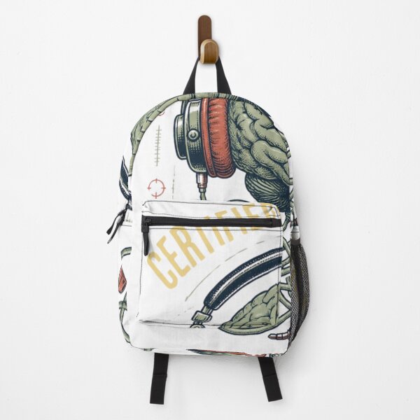 Item preview, Creative Thinker Brain Headphones Retro Illustration designed and sold by GenZStickerHub1.